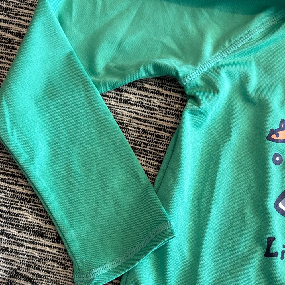 Life Is Good Kids' Teal Shark Rashguard - Picture 4 of 4